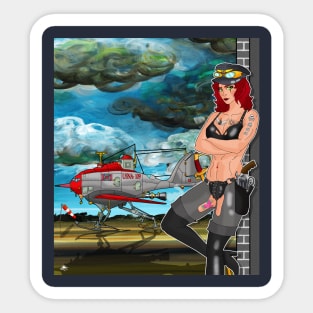 Steam Punk Pilot Sticker